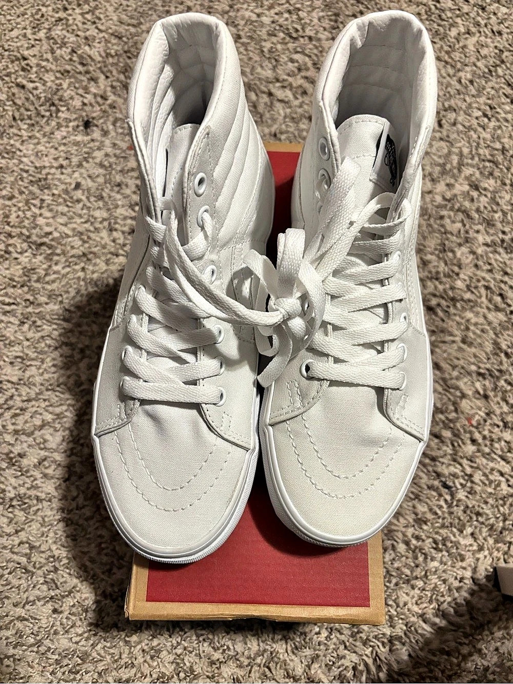Vans Sk8-Hi True White High-Top Sneakers in White